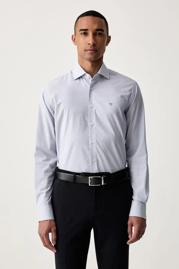 Hackett London Hackett London srajčna bluza moška z bombažem