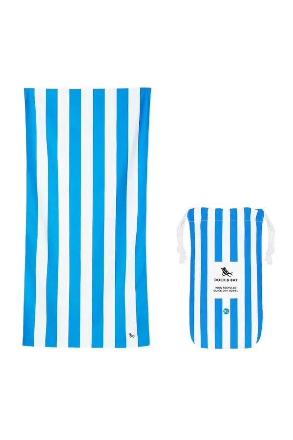 Dock & Bay Hitrosušeča brisača za plažo Dock & Bay Bondi Blue 200 x 90 cm