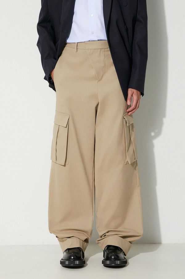 424 Hlače 424 moške, bež barva, 35424P03 236501