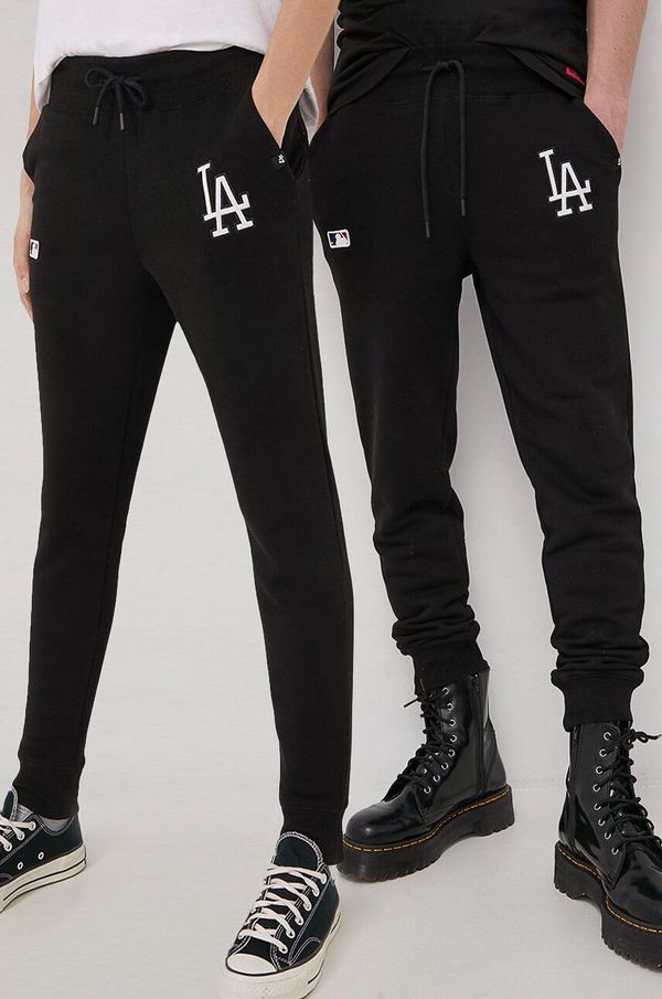 47 brand Hlače 47 brand Mlb Los Angeles Dodgers črna barva
