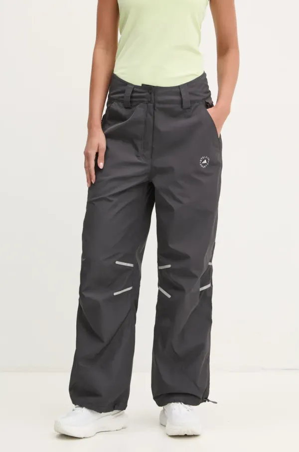 adidas by Stella McCartney Hlače adidas by Stella McCartney ženske, črna barva, JI5248