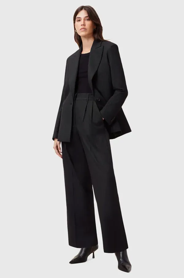 AllSaints Hlače AllSaints PINNIE ženske, črna barva, W033QC