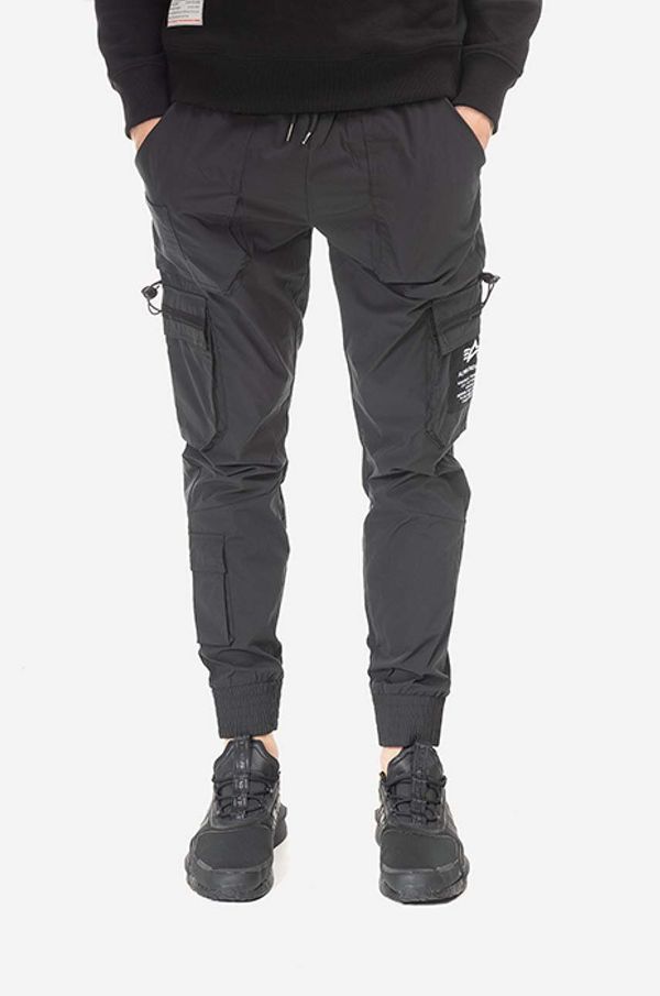 Alpha Industries Hlače Alpha Industries Jogger moške, črna barva