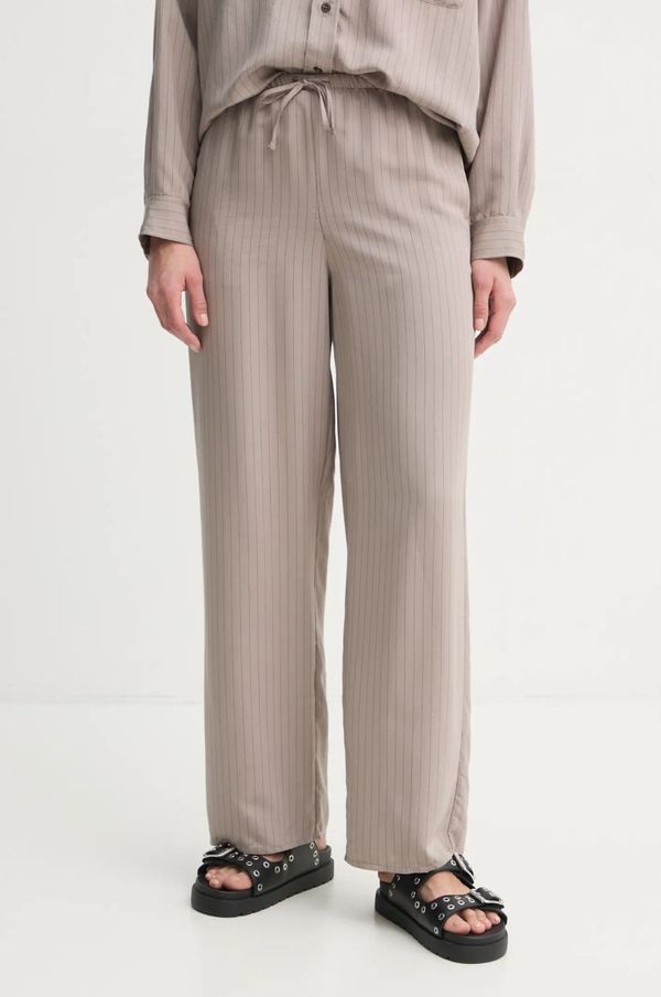 American Vintage Hlače American Vintage ženske, bež barva, OKY10AE25