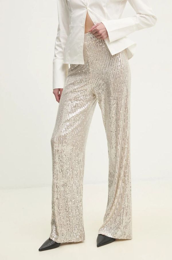 Answear Lab Hlače Answear Lab ženski, bež barva