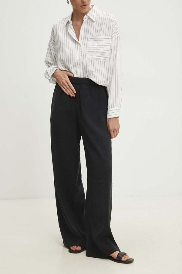 Answear Lab Hlače Answear Lab ženski, črna barva