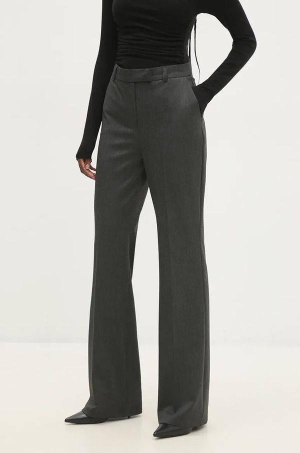 Answear Lab Hlače Answear Lab ženski, siva barva