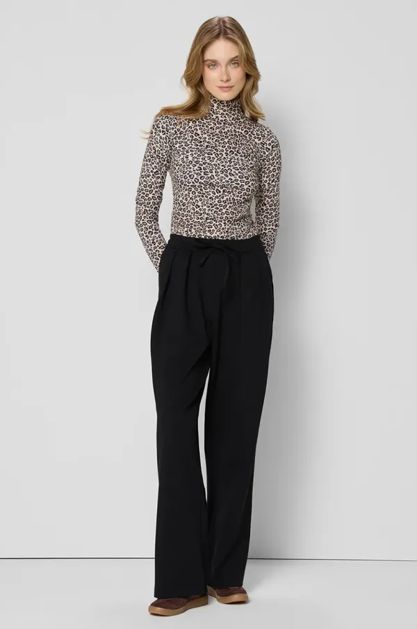 BIZUU Hlače Bizuu BAWOS ženske, črna barva, BAWOS CZARNY KWD25