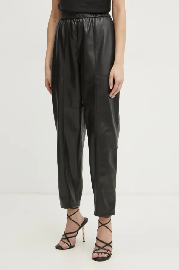 BOSS Orange Hlače BOSS Orange ženske, črna barva, 50531744