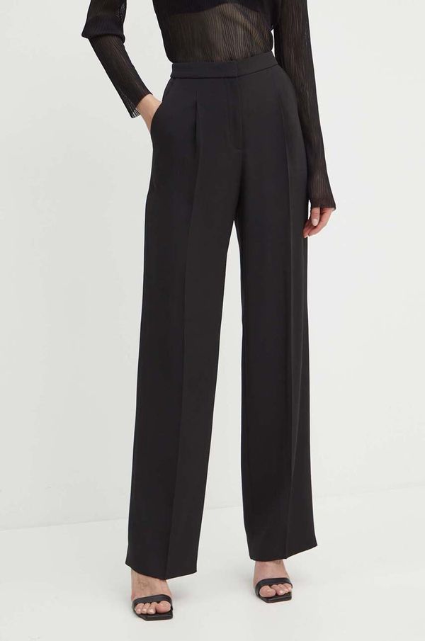 BOSS Hlače BOSS ženske, črna barva, 50518419