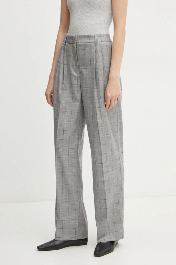 Bruuns Bazaar Hlače Bruuns Bazaar ženske, siva barva, BBW4226