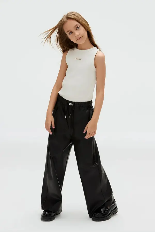 Calvin Klein Jeans Hlače Calvin Klein Jeans FAUX LEATHER