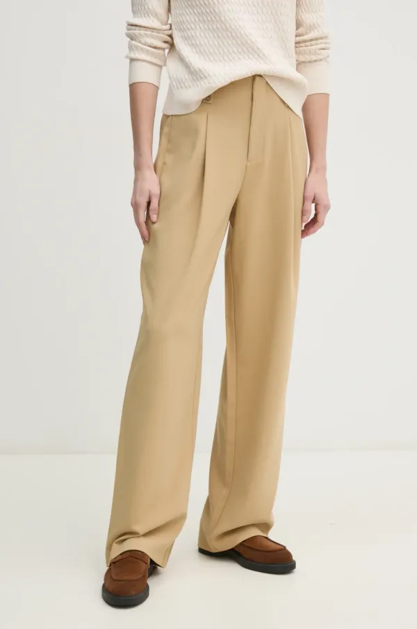 Calvin Klein Jeans Hlače Calvin Klein Jeans ženske, zelena barva, J20J225343