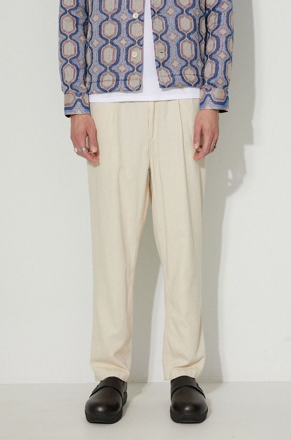 Corridor Hlače Corridor TR0066.NAT moške, bež barva