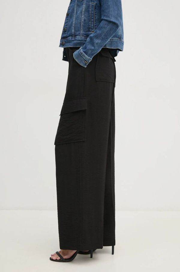 DKNY Hlače Dkny ženske, črna barva, P44KUV31