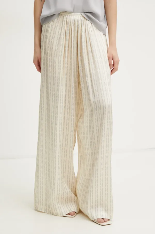 Forte Forte Hlače Forte Forte ženske, bež barva, 13628.my pants