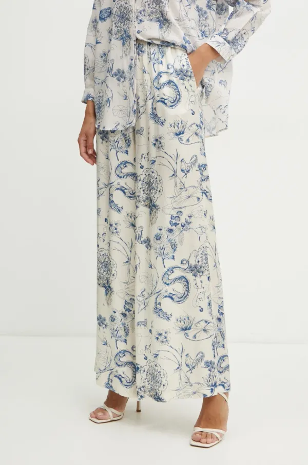 Fracomina Hlače Fracomina ženske, bež barva, FJ25SV3004W451N4