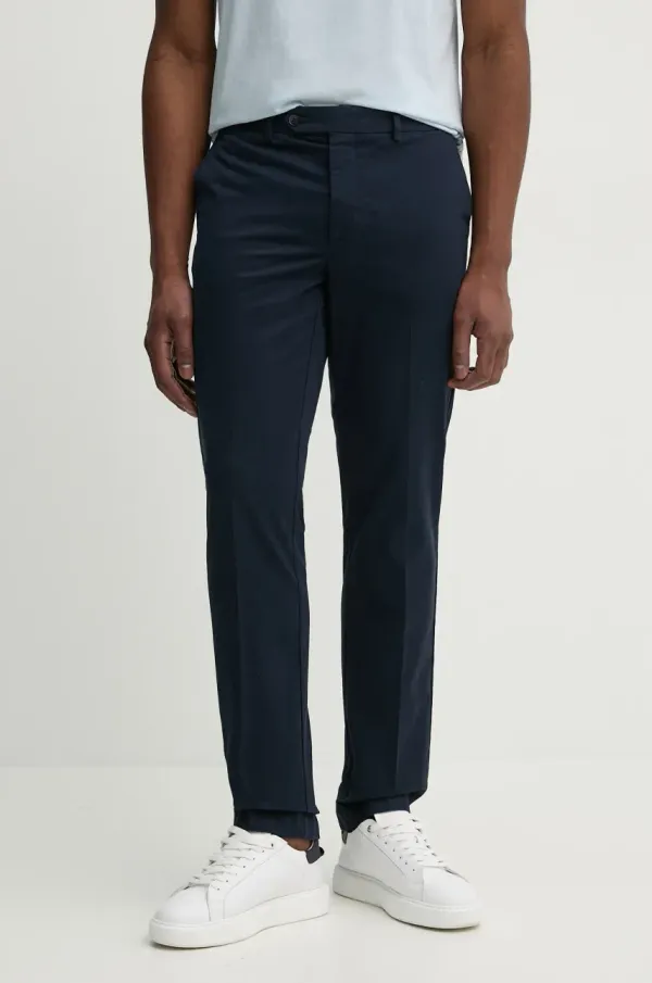 Hackett London Hlače Hackett London moške, mornarsko modra barva, HM212488R