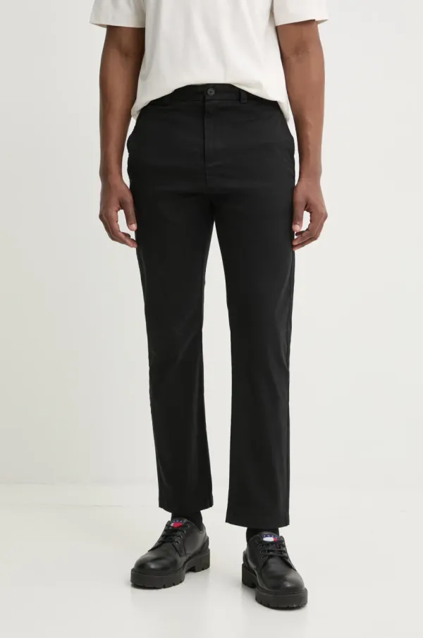 HUGO Hlače HUGO moške, črna barva, 50530886