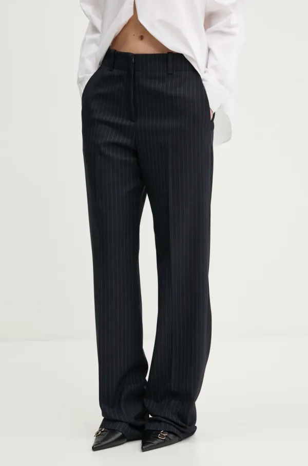 HUGO Hlače HUGO ženske, mornarsko modra barva, 50533954