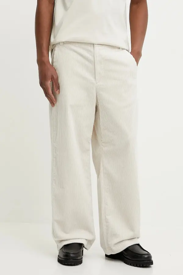 A.P.C. Hlače iz rebrastega žameta A.P.C. pantalon river H