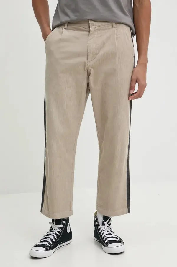 Quiksilver Hlače iz rebrastega žameta Quiksilver Roller Line Pant