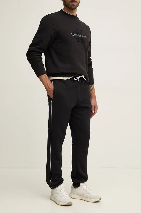Karl Lagerfeld Hlače lounge Karl Lagerfeld črna barva, 246M4400