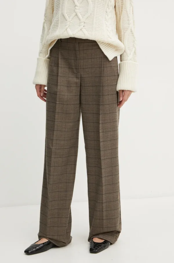 Max&Co. Hlače MAX&Co. ženske, rjava barva, 2426136033200