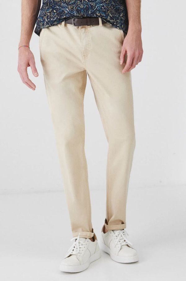 Medicine Hlače Medicine moški, bež barva