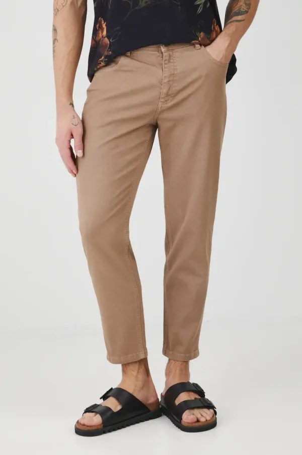 Medicine Hlače Medicine moški, rjava barva