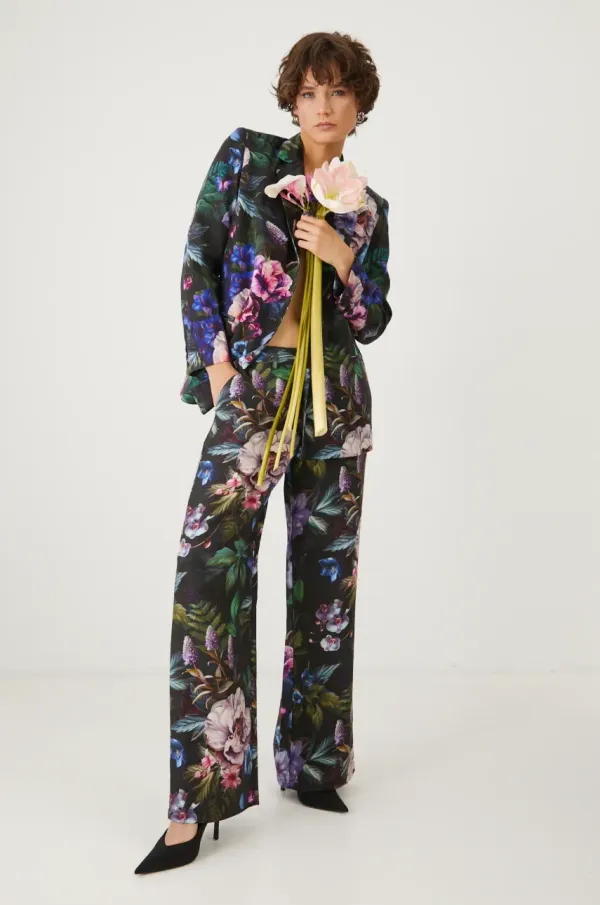 Medicine Hlače Medicine ženski, črna barva