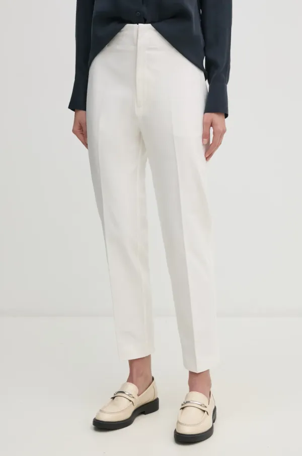 Mos Mosh Hlače Mos Mosh ženske, bela barva, 169200