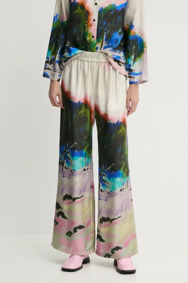 MUNTHE Hlače MUNTHE ARUM ženske, bež barva, 244140524418