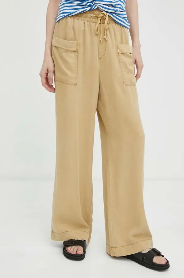 Mustang Hlače Mustang Style Drawstring Wide Leg