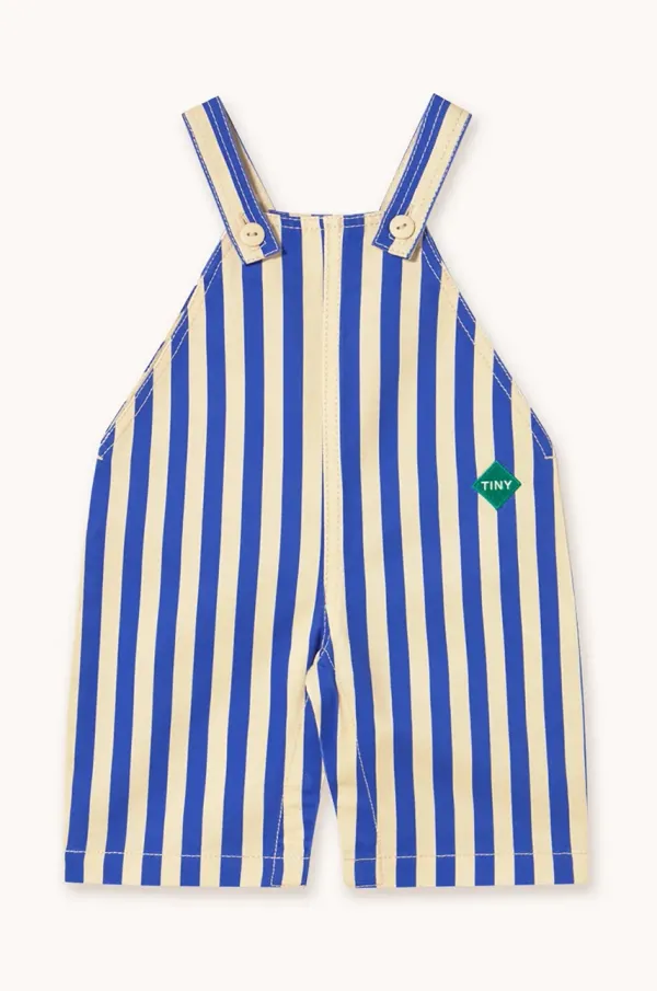 Tinycottons Hlače na naramnice za dojenčke Tinycottons STRIPED DUNGAREE SS25-228
