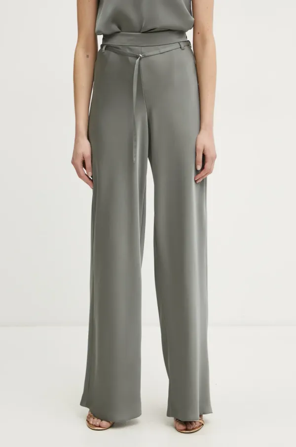 Patrizia Pepe Hlače Patrizia Pepe ženske, siva barva, 8P0689 A459