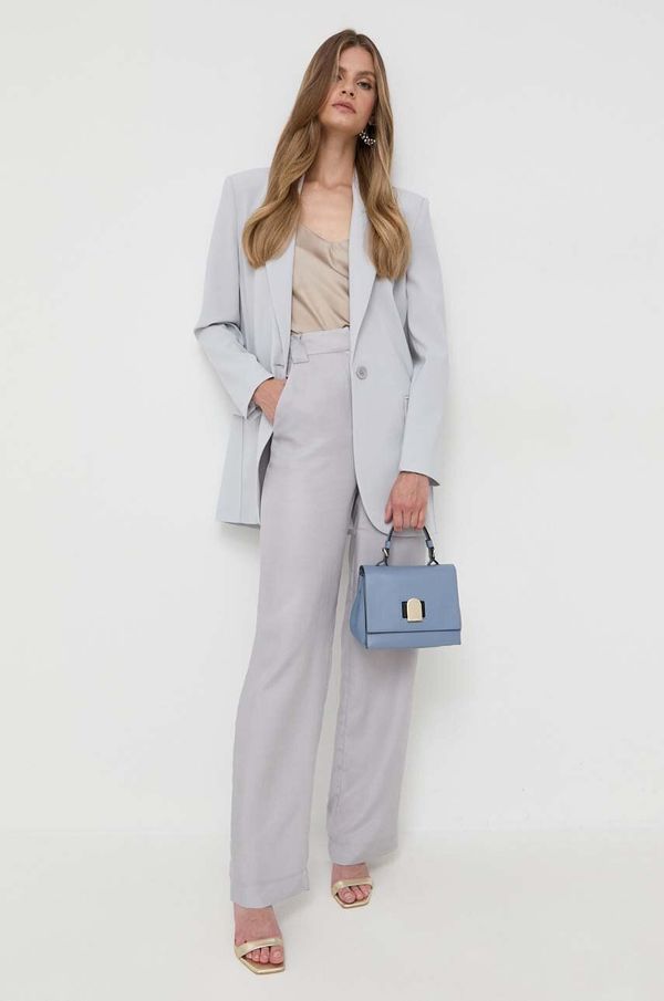 Patrizia Pepe Hlače Patrizia Pepe ženski, siva barva