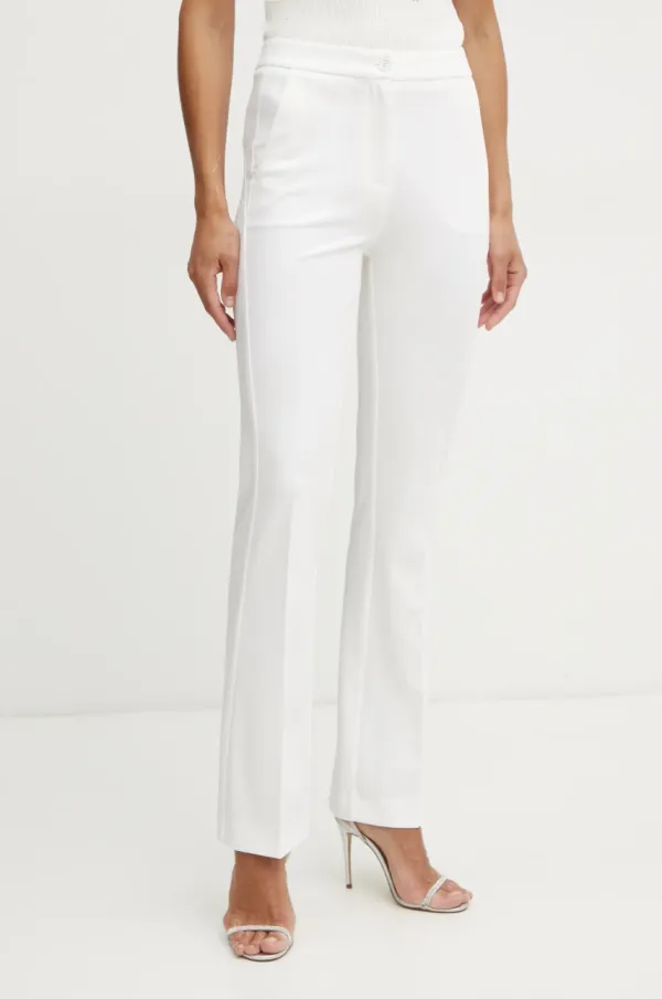 Pinko Hlače Pinko ženske, bež barva, 104926 A0HM