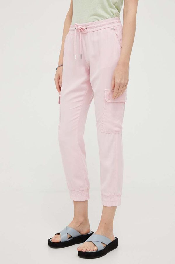 Rich & Royal Hlače Rich & Royal ženski, roza barva