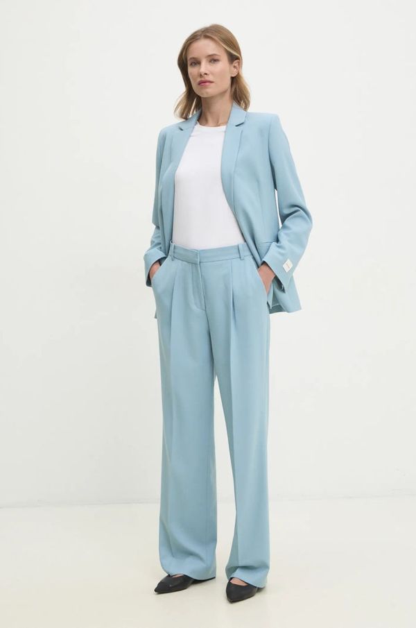 Calvin Klein Hlače s primesjo volne Calvin Klein K20K207836