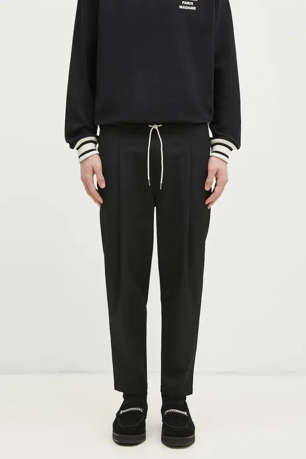 Drôle de Monsieur Hlače s primesjo volne Drôle de Monsieur Le Pantalon Cropped