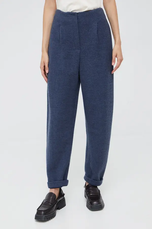 Emporio Armani Hlače s primesjo volne Emporio Armani