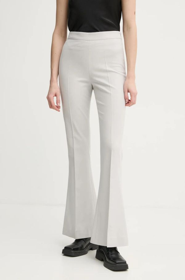 Gestuz Hlače s primesjo volne Gestuz siva barva, 10909753