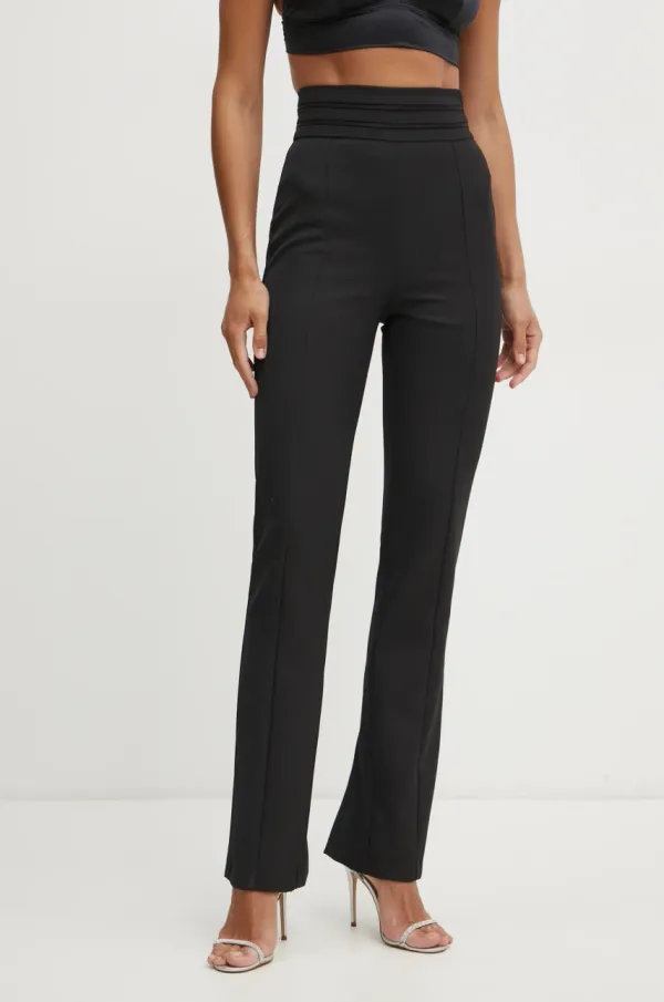 Pinko Hlače s primesjo volne Pinko črna barva, 104870 A2CN