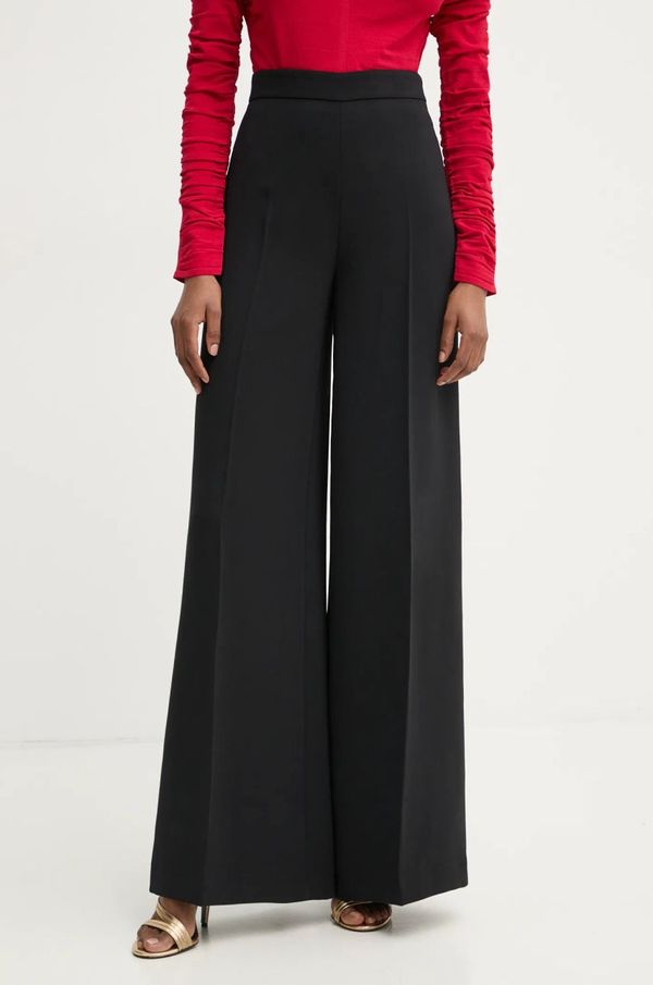 Twinset Hlače Twinset ženske, črna barva, 251TP2102