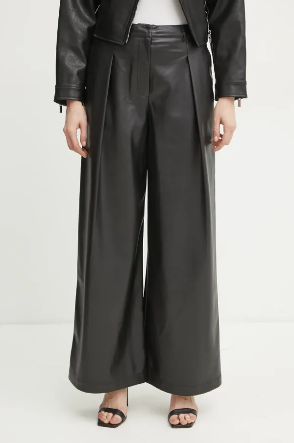 Twinset Hlače Twinset ženske, črna barva, 251TP2344