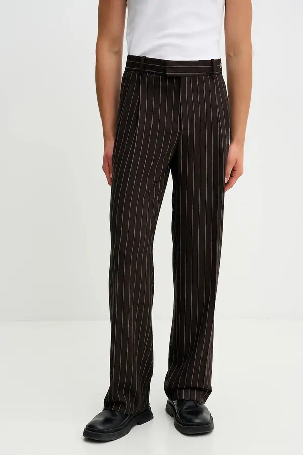 Drôle de Monsieur Hlače z dodatkom volne Drôle de Monsieur Le Pantalon Pinstripes