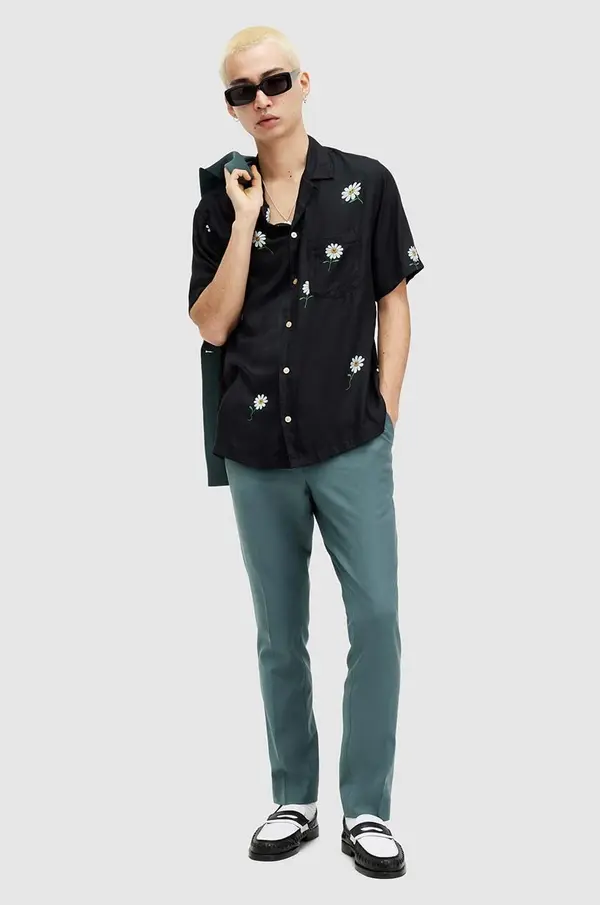 AllSaints Hlače z volno AllSaints MOAD TROUSER