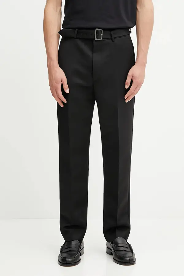 MM6 Maison Margiela Hlače z volno MM6 Maison Margiela