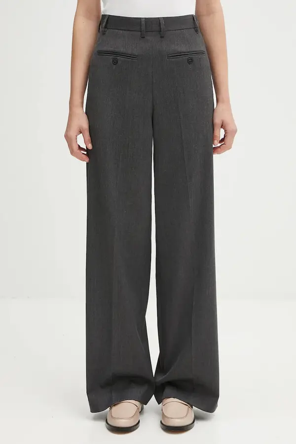 MM6 Maison Margiela Hlače z volno MM6 Maison Margiela